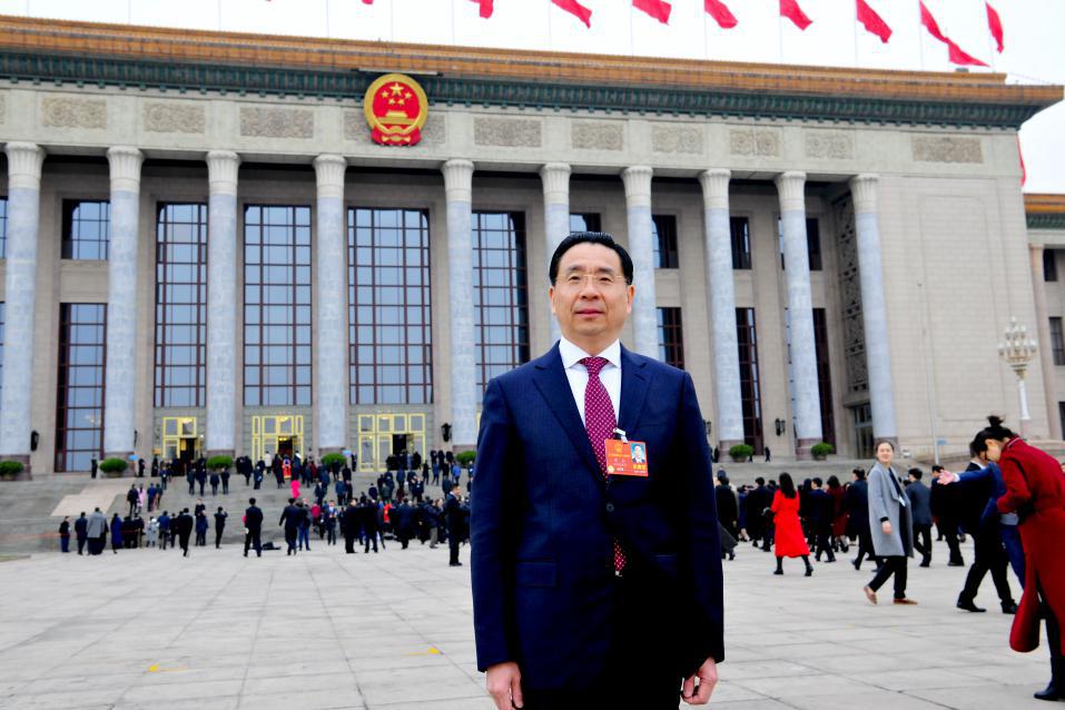 Photo: Jie Zheng, deputy to the National People's Congress, Party Secretary, Chairman and General Manager of China Mobile Zhejiang Company.